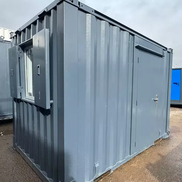 10×8 ft Shipping Container Office | Portable Building | Anti-Vandal Building - Image 3