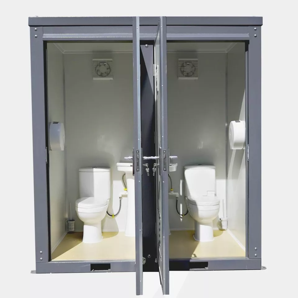 Dual Portable Toilet And Bathroom (Mobile Restroom w Sink 110V) - Image 7