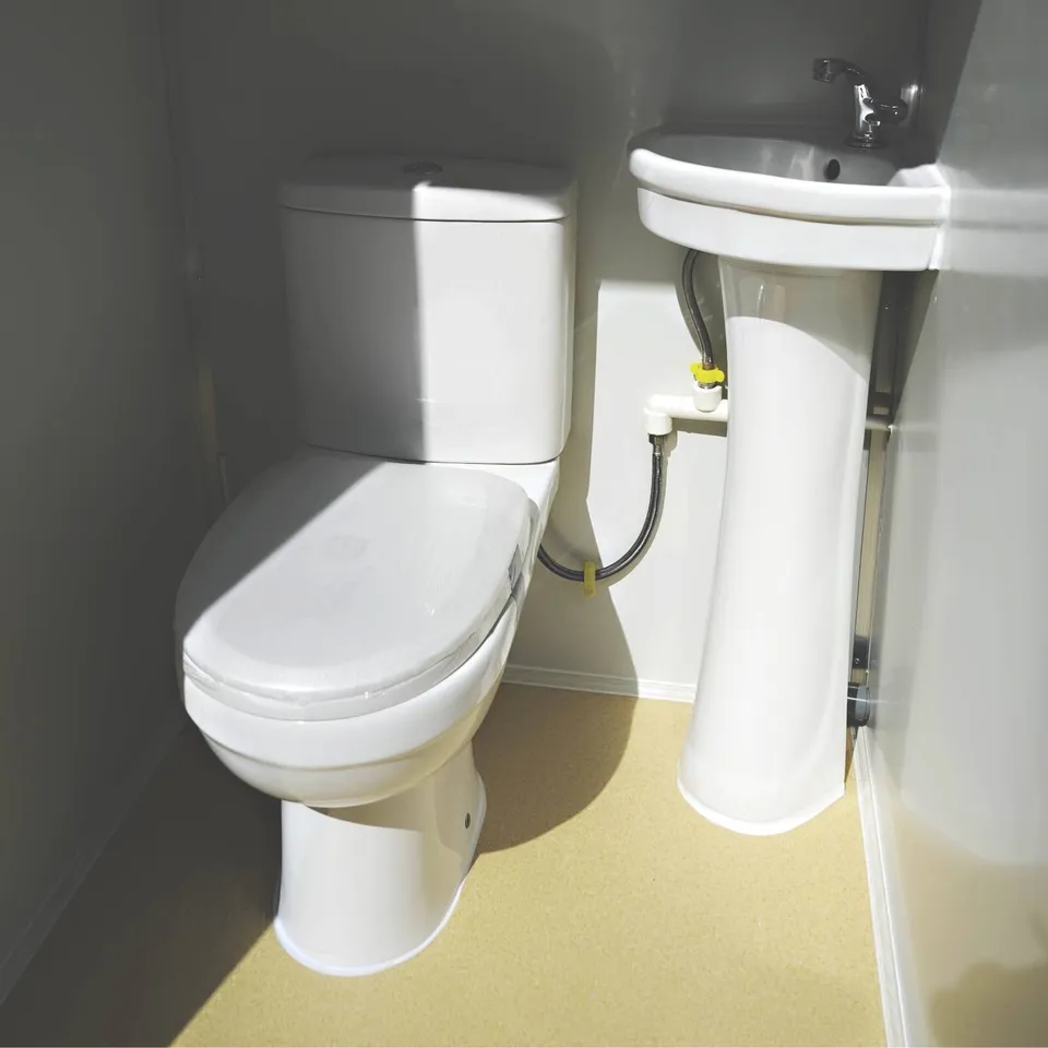 Dual Portable Toilet And Bathroom (Mobile Restroom w Sink 110V) - Image 4