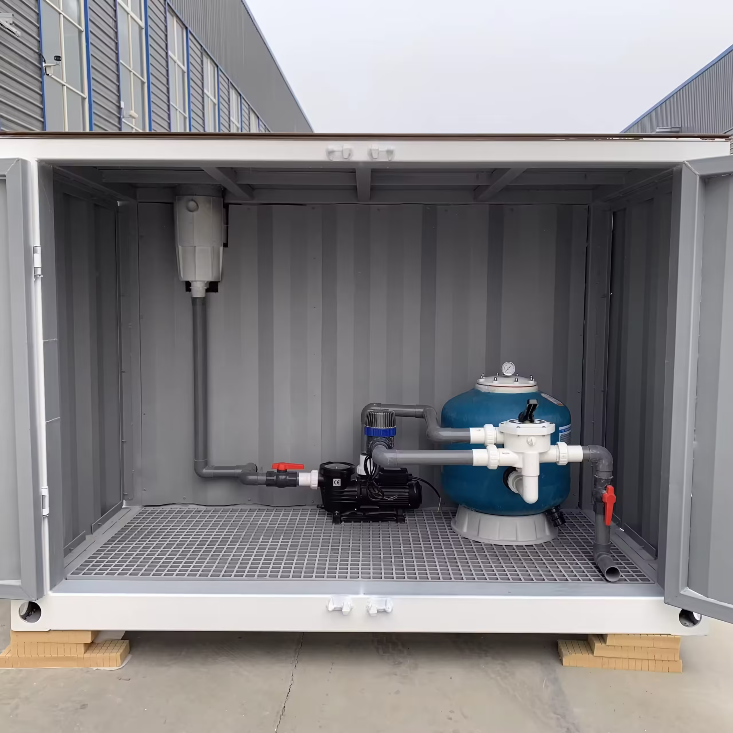 20ft Container Swimming Pool With Fiber Glass Window - Image 7