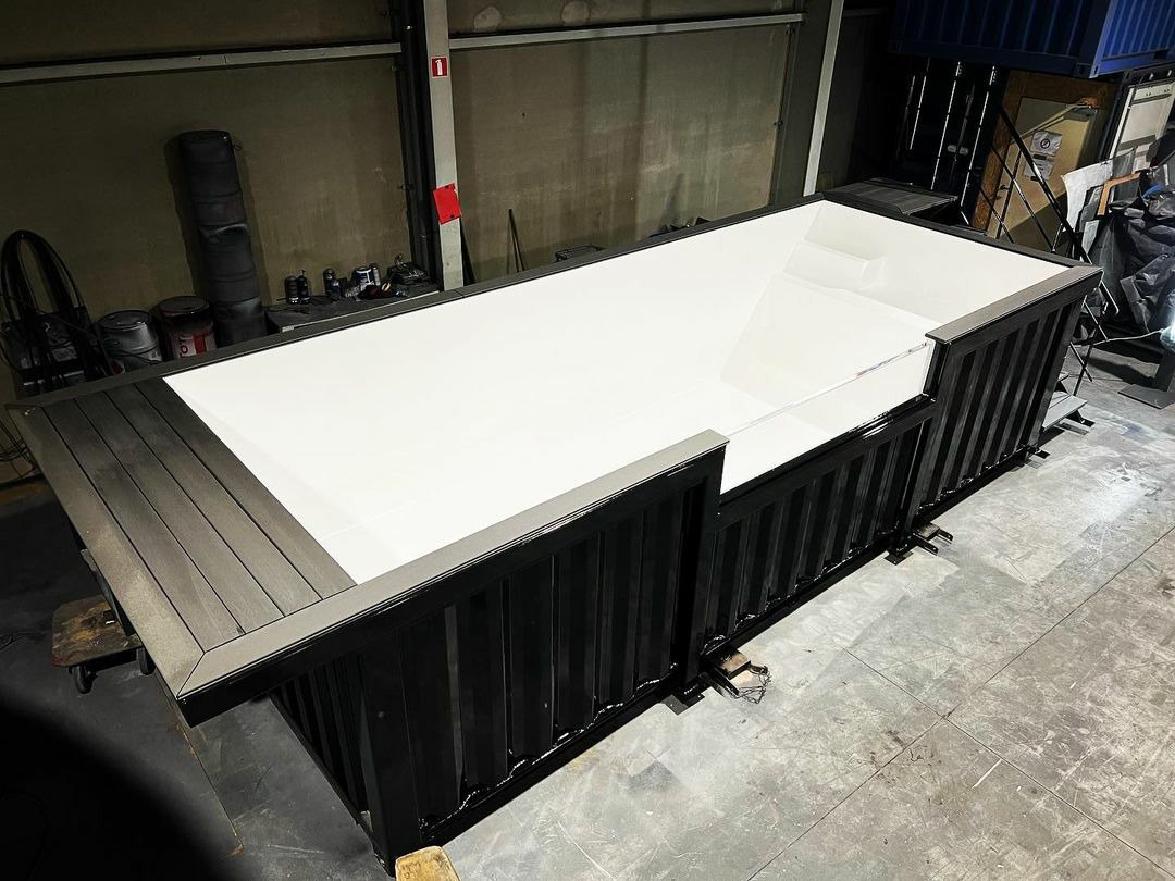 20ft Shipping Container Swimming Pool with Convenient Side Staircase - Image 9