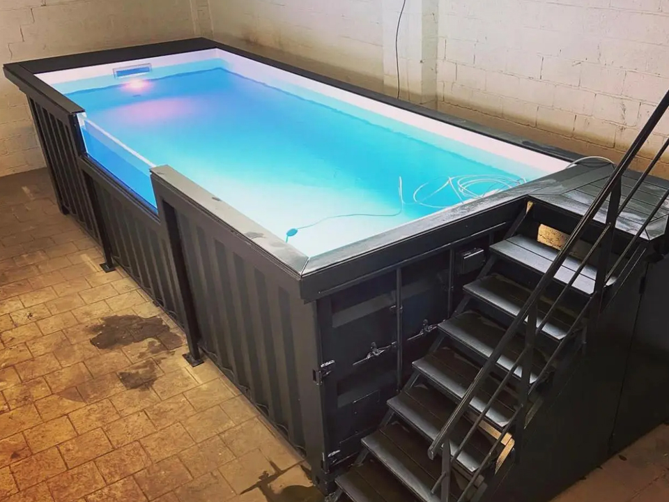 20ft Shipping Container Swimming Pool with Convenient Side Staircase - Image 13