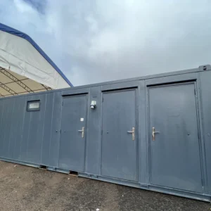 Toilet Block + Shower 24 x 9 Ft | 4 + 1 Toilet | Separate Shower Room | Portable Building