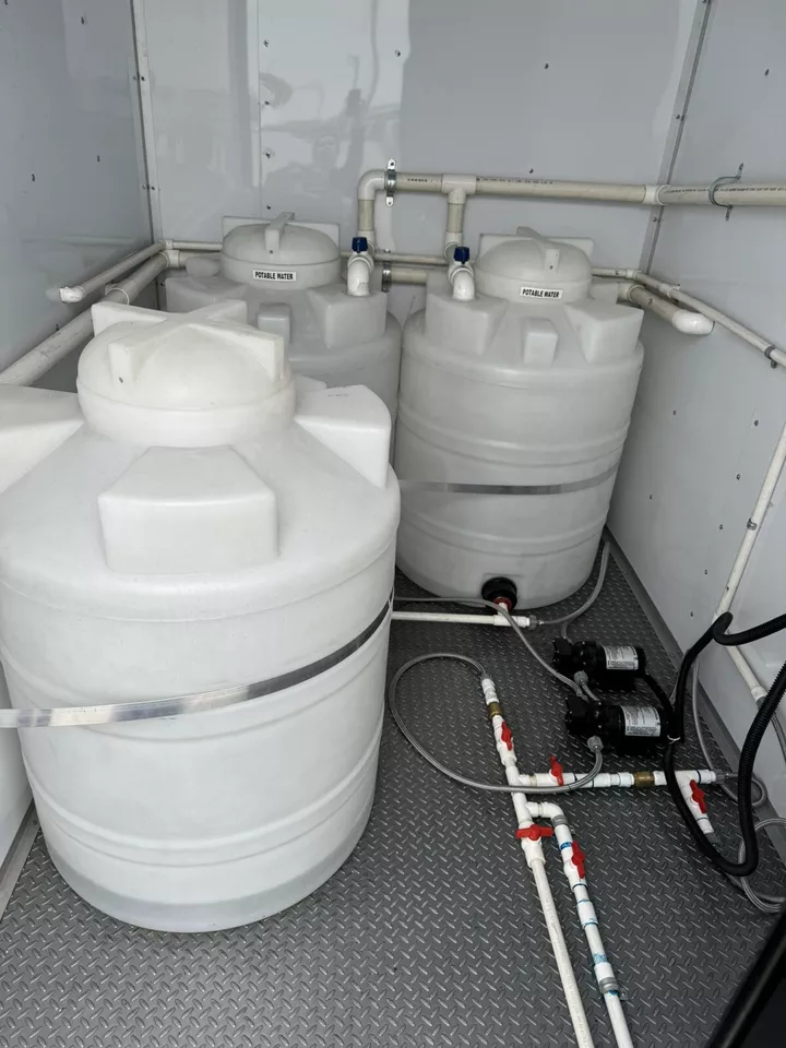 Upscale 2 Station Portable Restroom Trailer 7′ x 14′ - Image 5