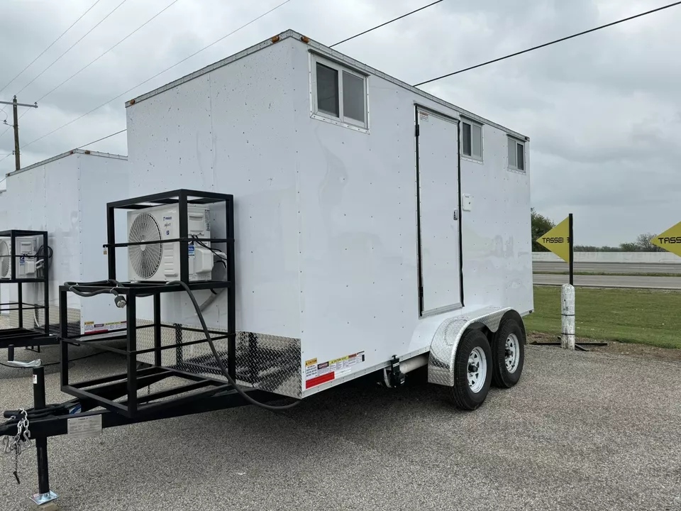 Upscale 2 Station Portable Restroom Trailer 7′ x 14′