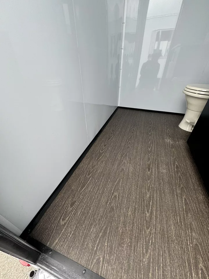 Upscale 2 Station Portable Restroom Trailer 7′ x 14′ - Image 10